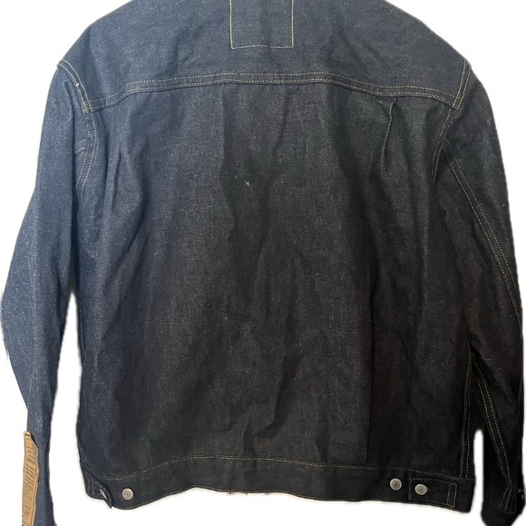 1953 Type II Levi's 507 Men's Trucker Jean Jacket Dark Indigo Men’s Size XL - Picture 3 of 7